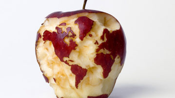 Apple globe