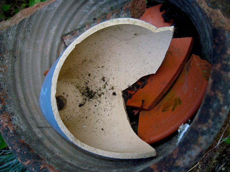 broken clay