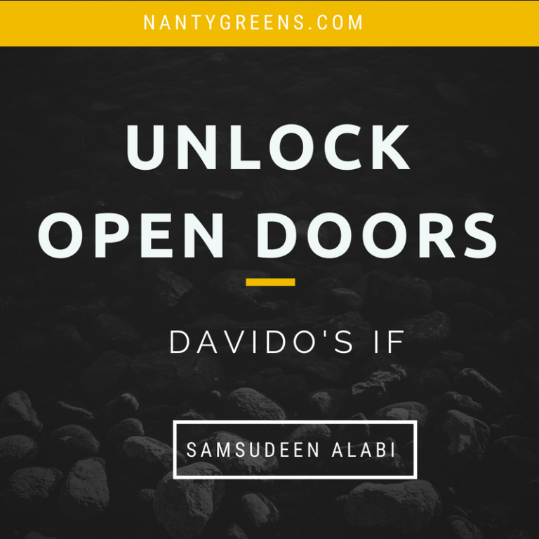Unlock Open Doors: Davido's "IF" by Samsudeen Alabi